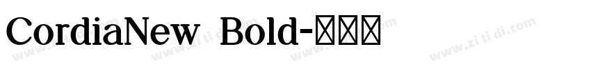 CordiaNew Bold字体转换